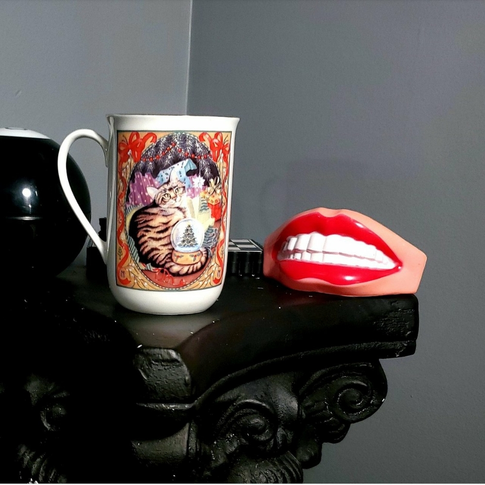 Vintage Cat Porcelain Mug